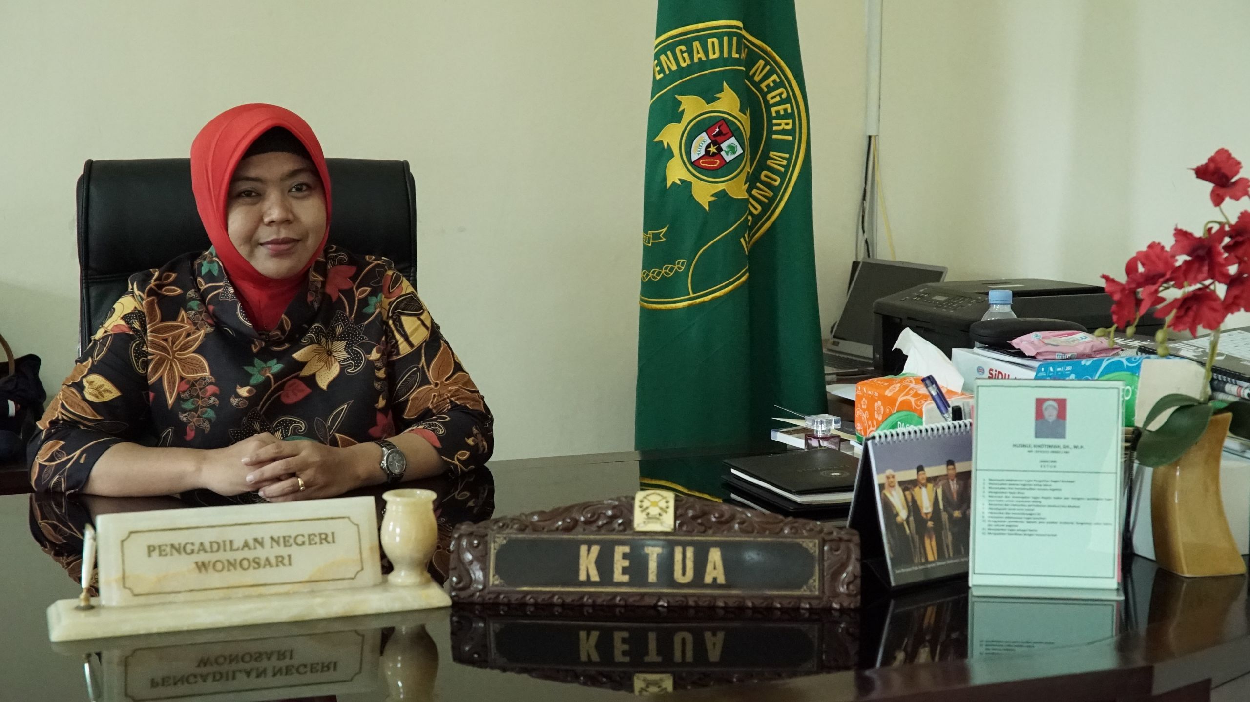 Husnul Khotimah, head of the Wonosari district court.
